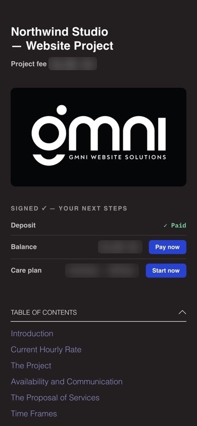 GMNI Web Portal on a phone