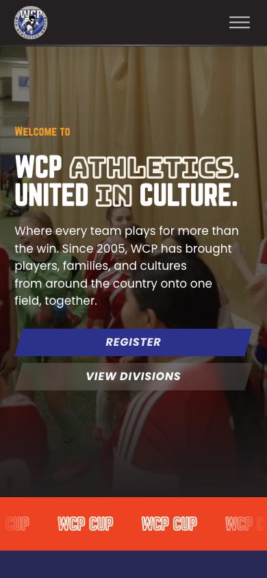 WCP Athletics United on a phone